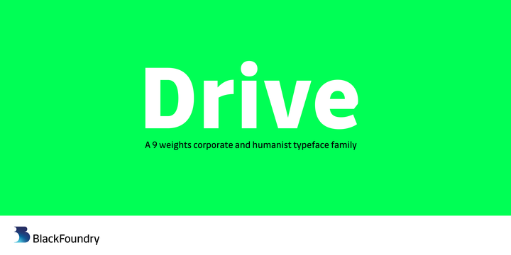 Drive font