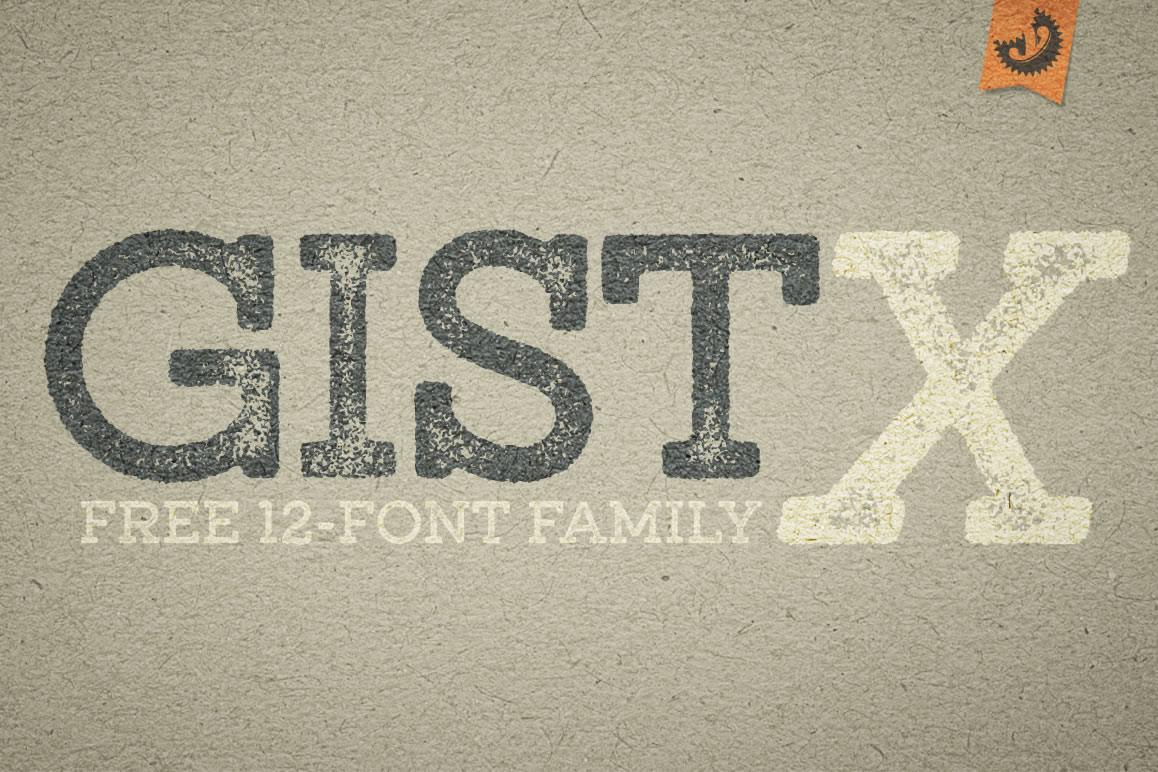 GistX Reg font
