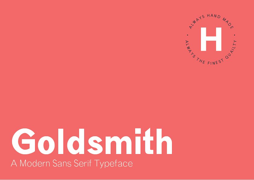 Goldsmith font