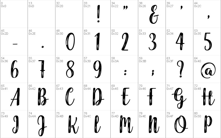 Harmonious Calendar font