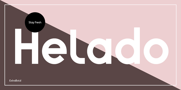 Helado-Bold font