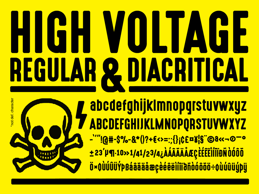 HighVoltage Rough font
