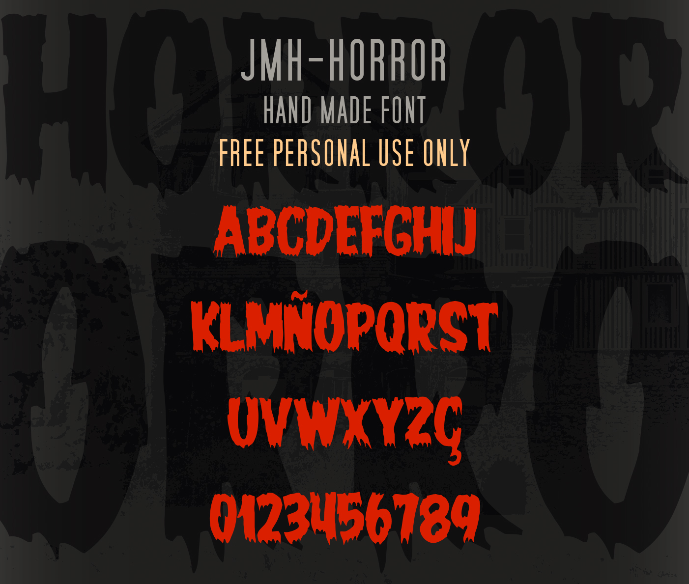 JMHHORROR font