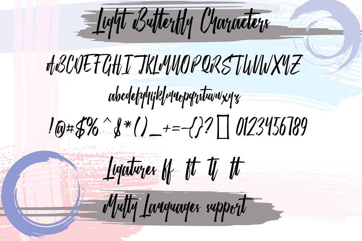 Light Butterfly font