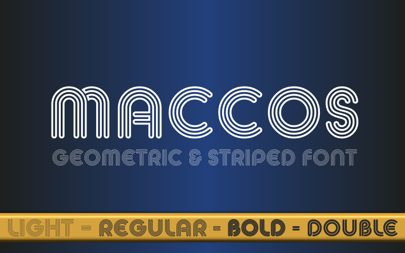 MACCOS Demo font