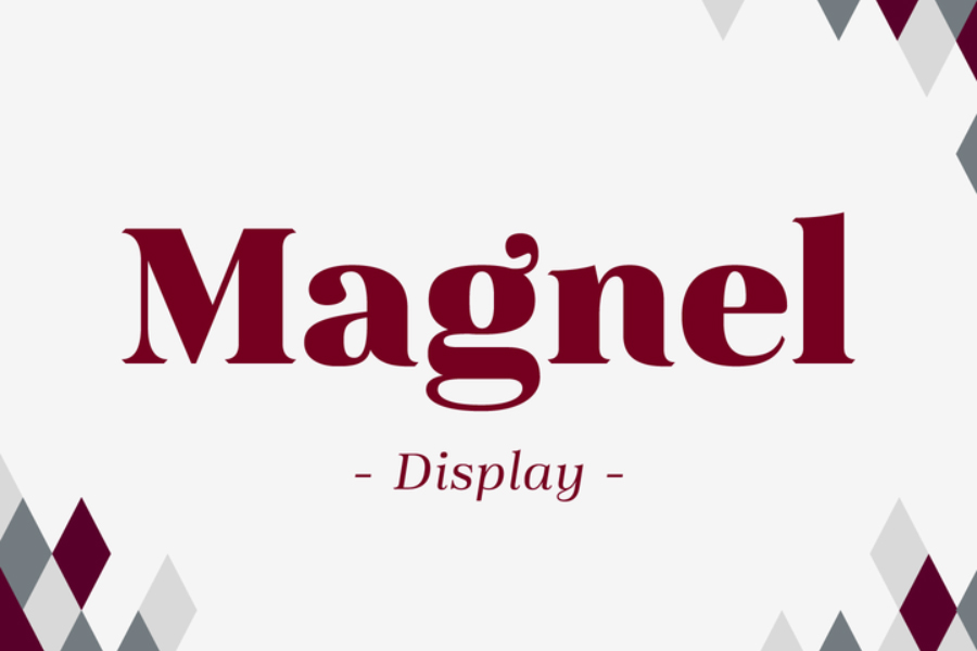 Magnel Display font