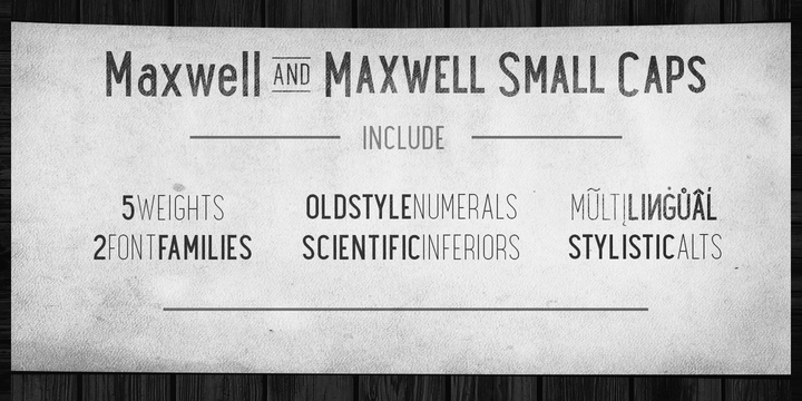 Maxwell Sans font