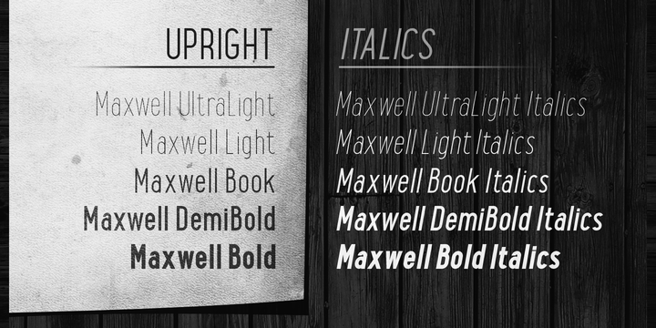 Maxwell Sans font