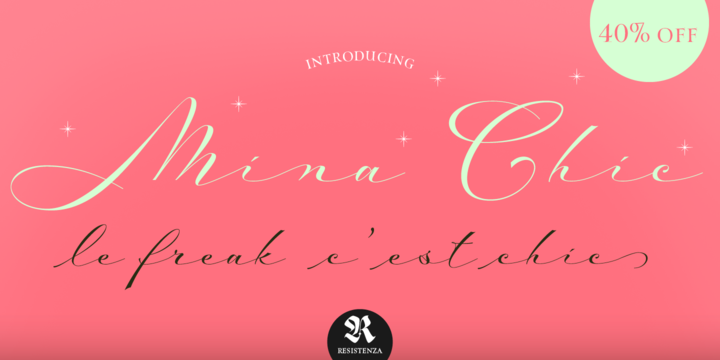 Mina-Chicextra font