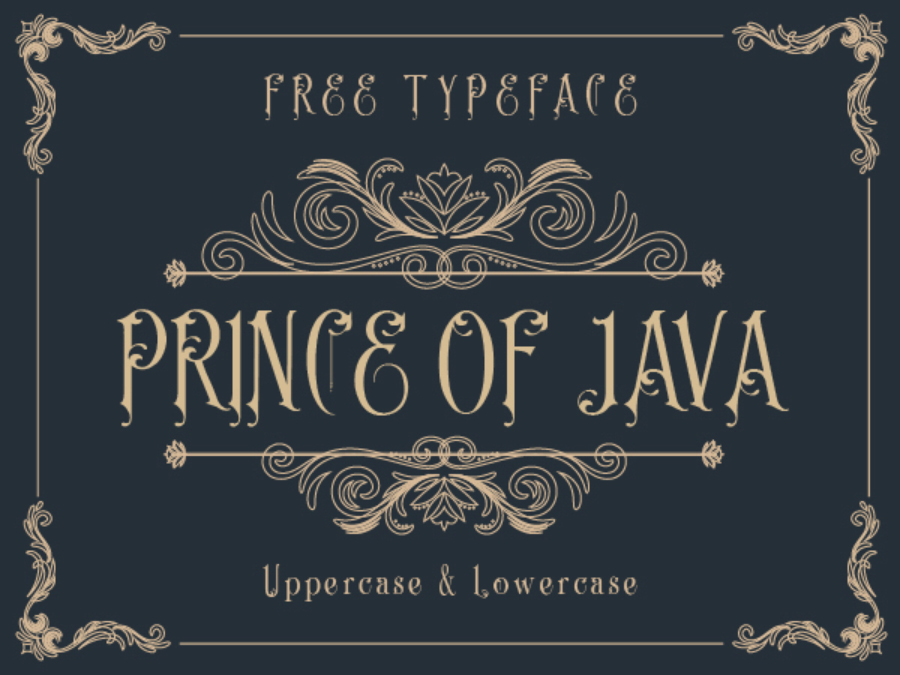 Prince of Java font