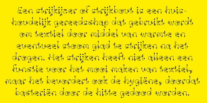 psStrijkijzer font