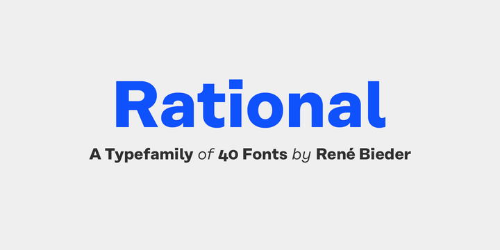 Rational Display DEMO font