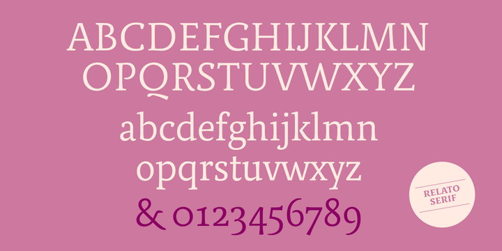 Relato-Bold font