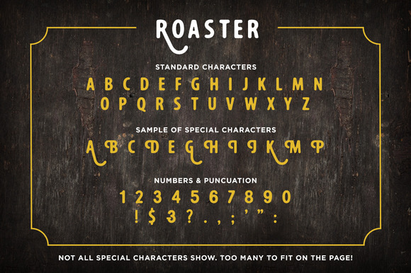 Roaster Alternative font
