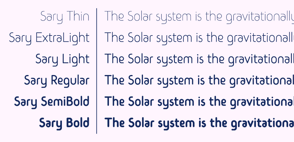 Sary Soft SemiBold font