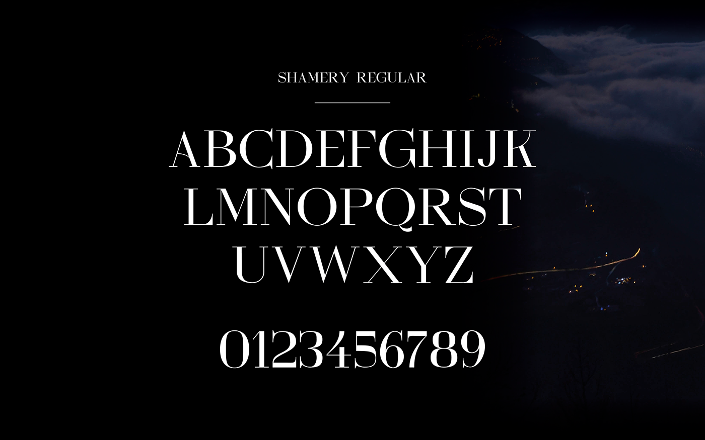Shamery Regular font
