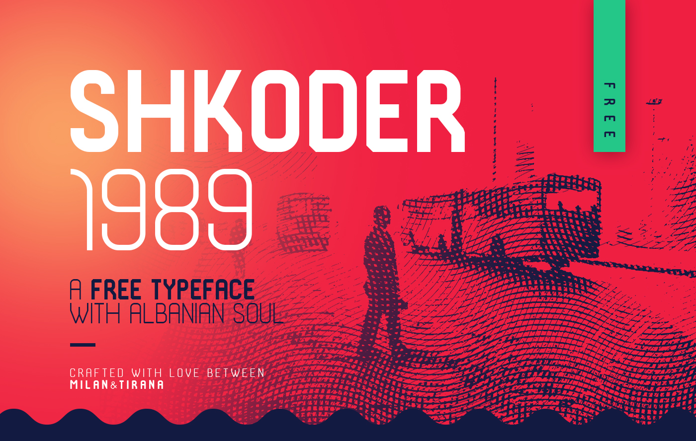 SHKODER 1989 font