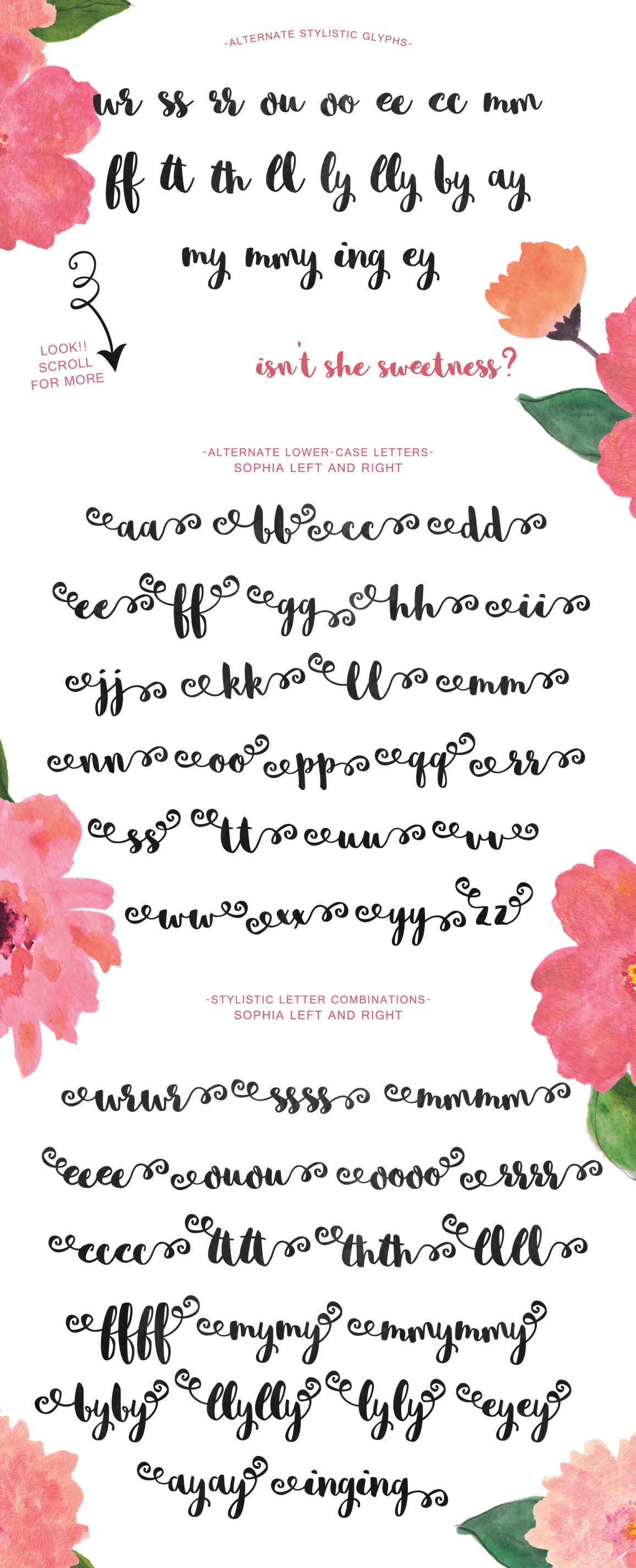 Sophia Left font