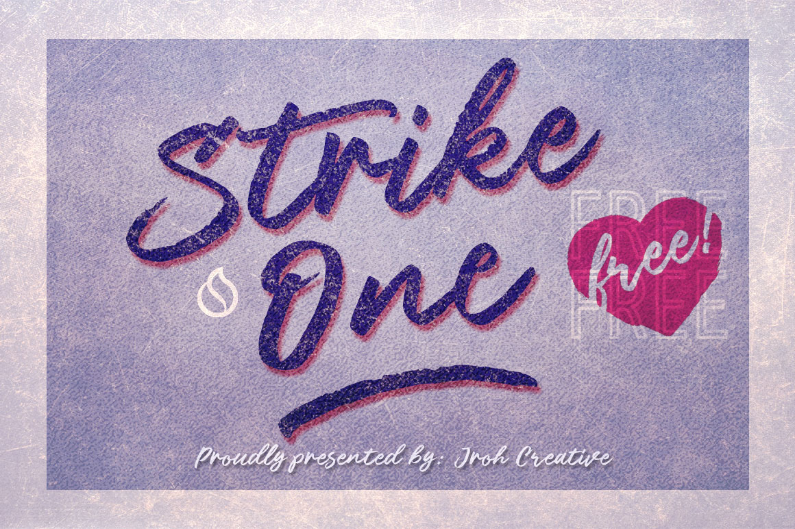 Strike One font