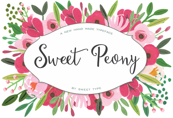 Sweet Peony font