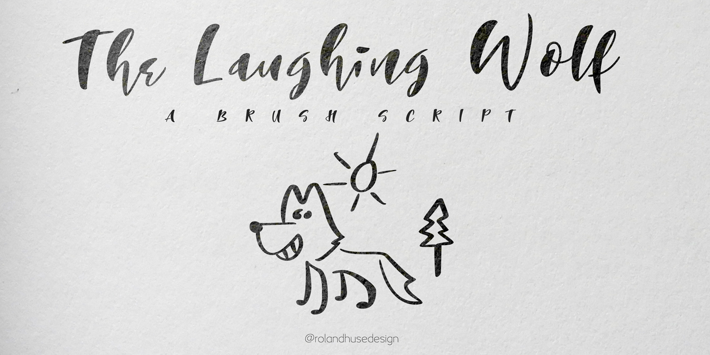 The Laughing Wolf. font
