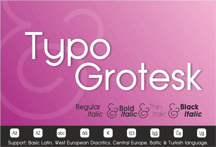 Typo Grotesk Black font