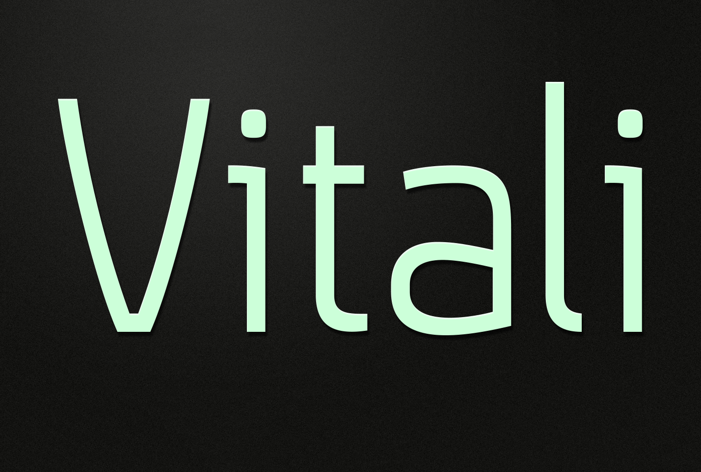 Vitali font