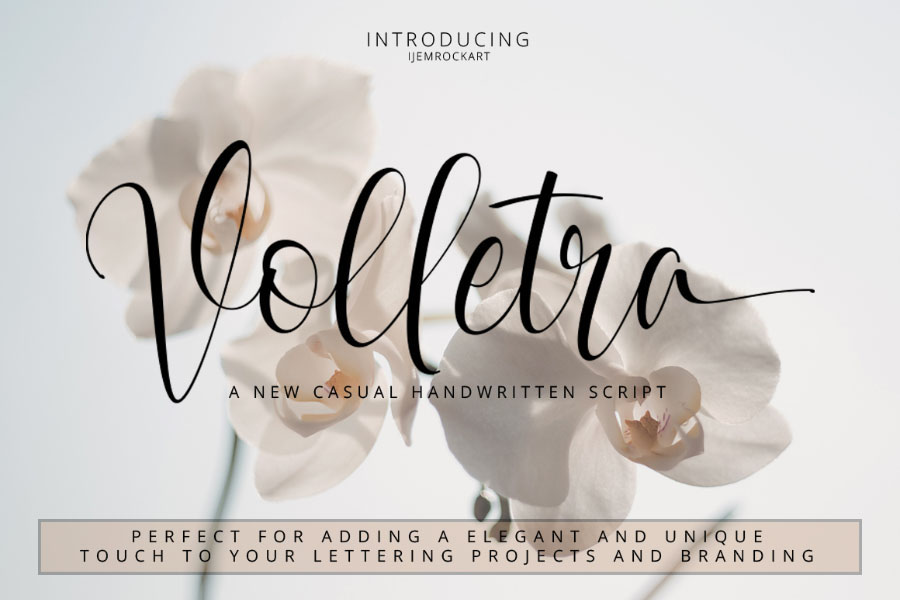 Volletra Script font