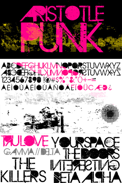 Aristotle Punk font