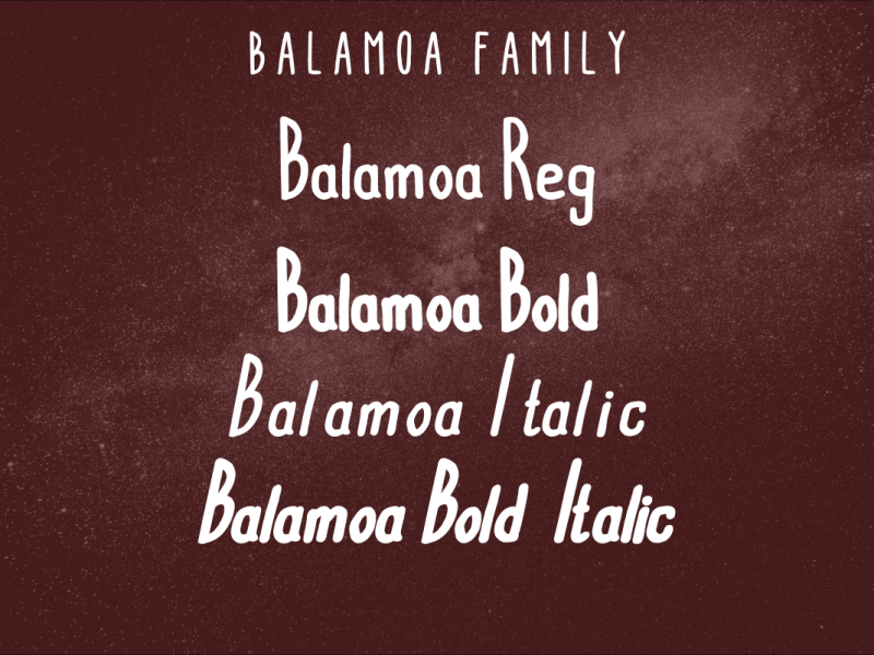 Balamoa Normal font