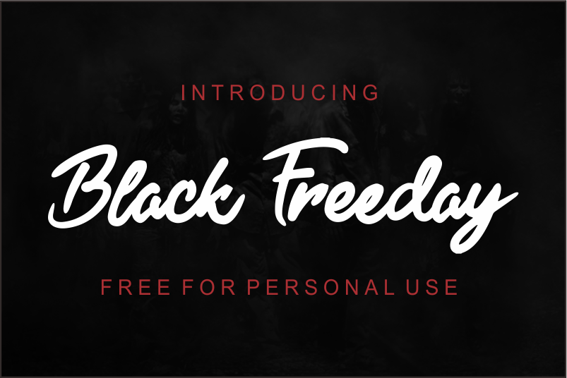 Black Freeday font