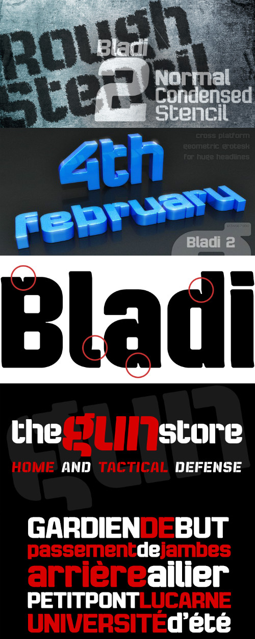 BladiTwo4F-Bold font