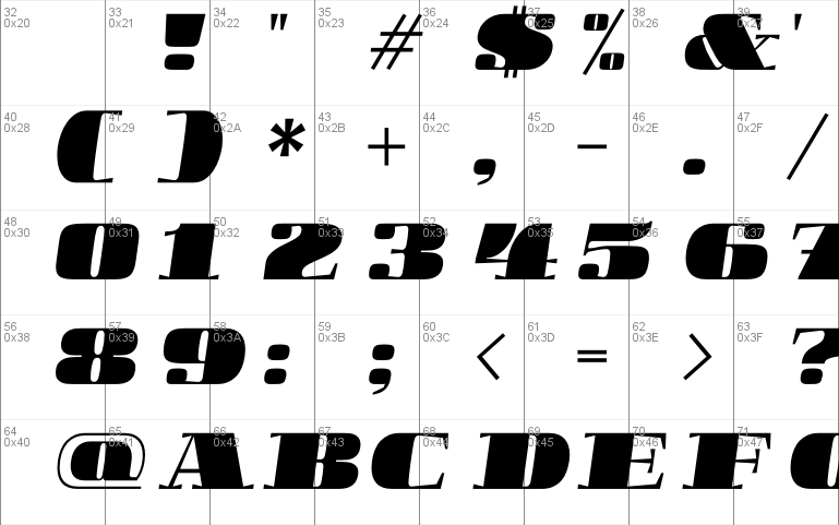 BoldesqoSerif4F-Italic font