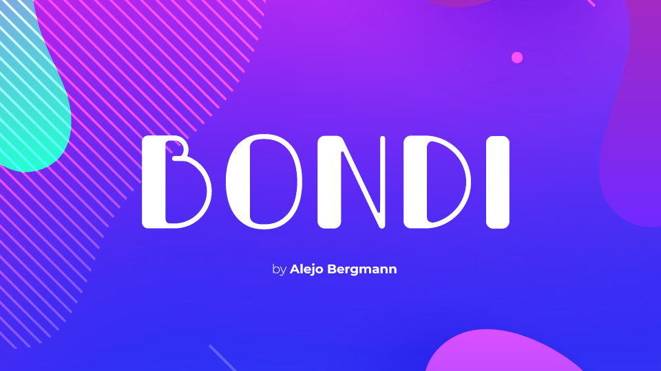 Bondi Regular font