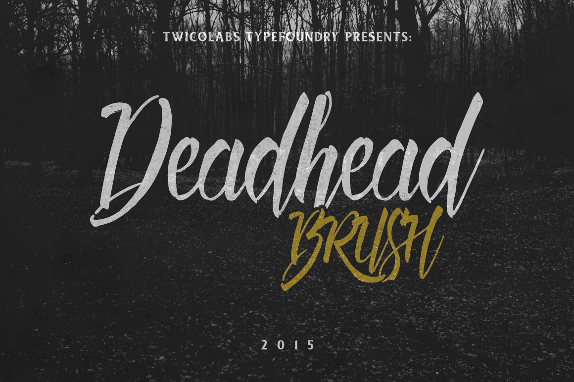 Deadhead Brush font