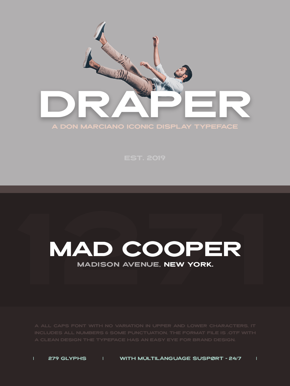 Draper font