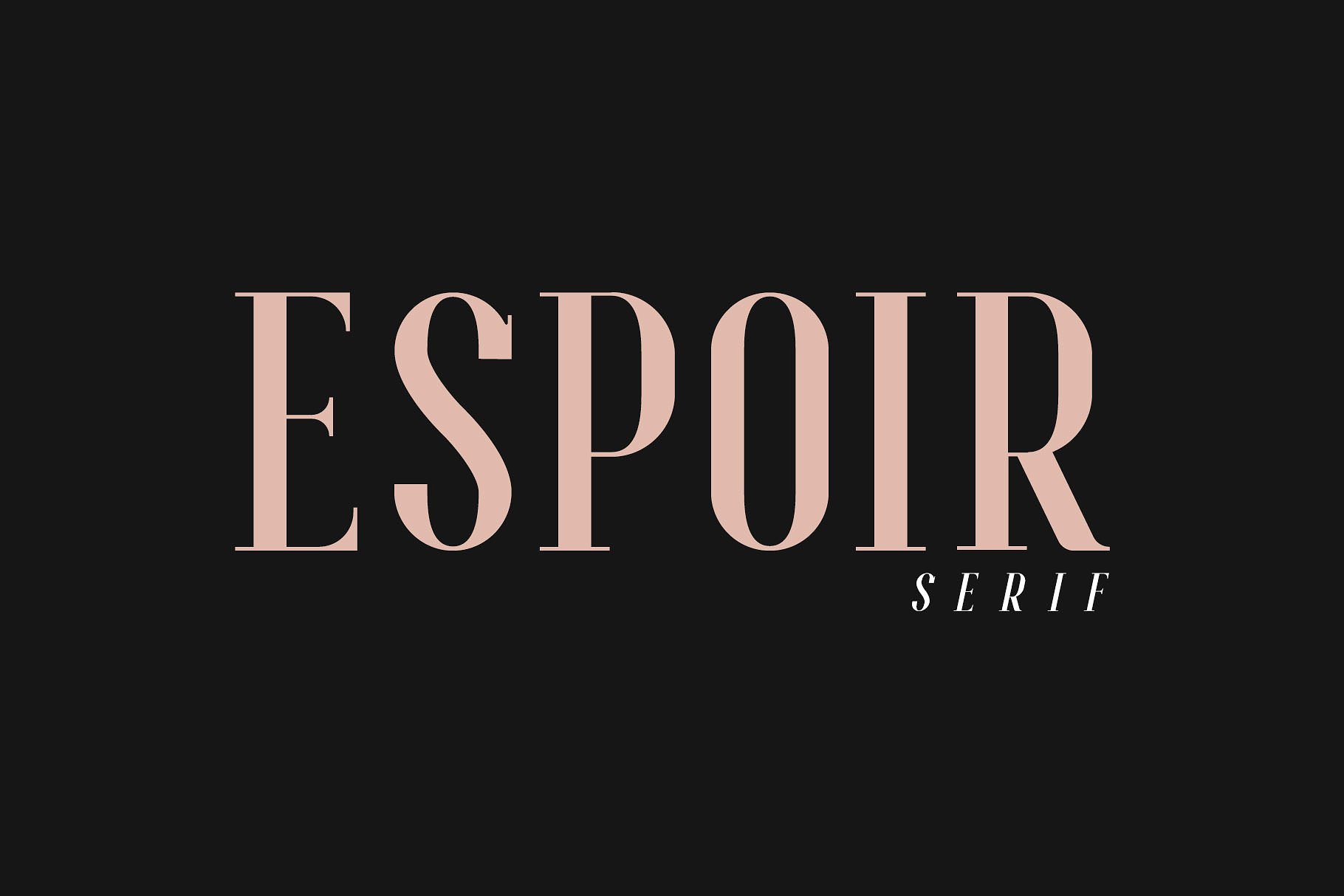 Espoir Serif Free font