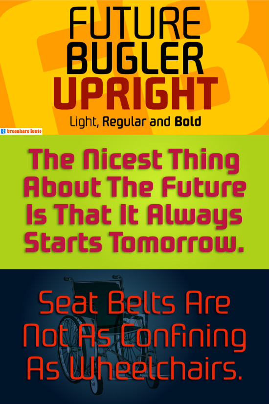 FutureBuglerUpright-Bold font