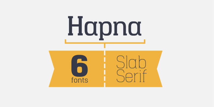 Hapna b Serif  font