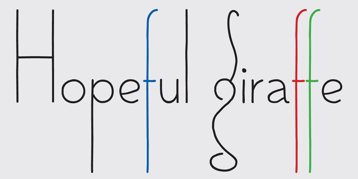 HopefulGiraffe-Pen font