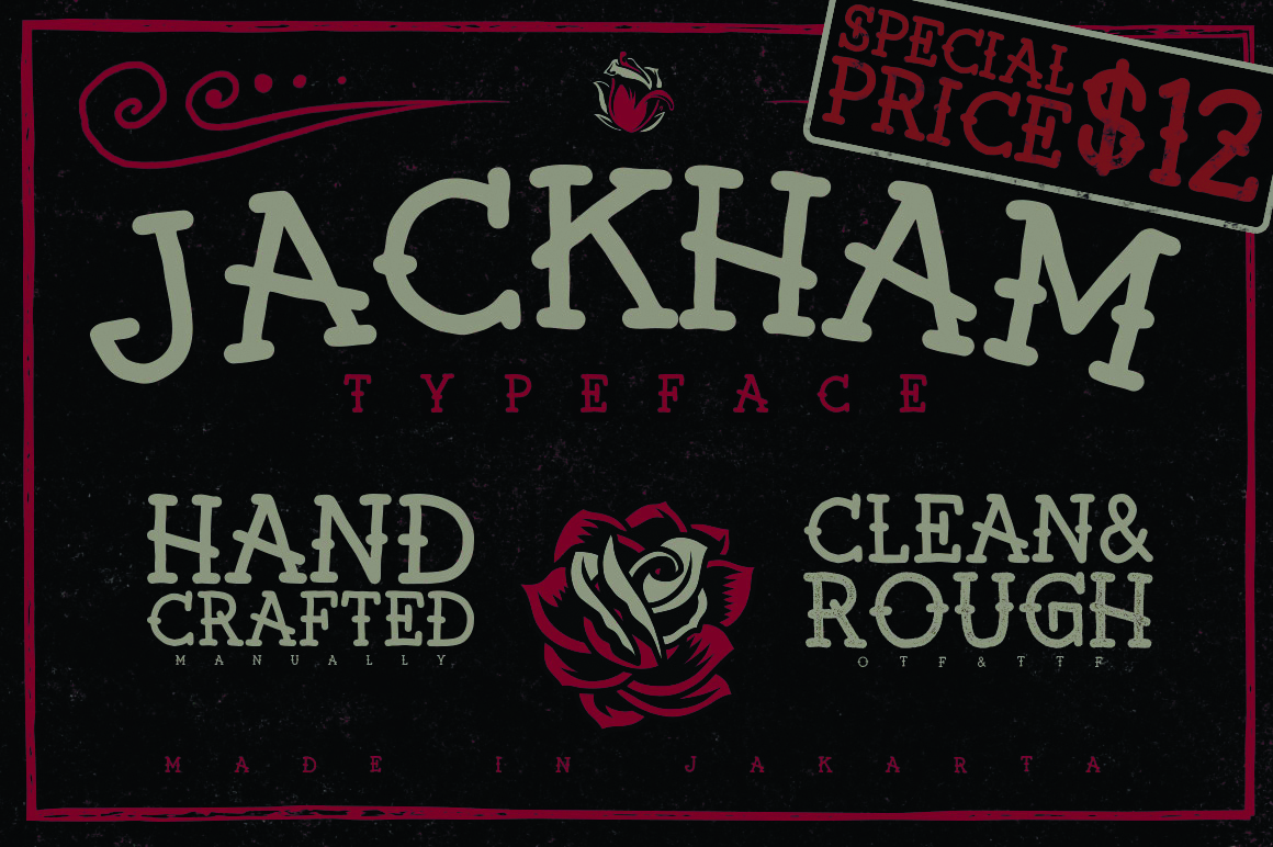Jackham  Clean font