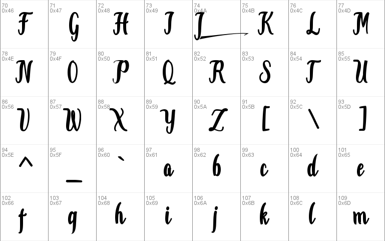 Jammes  font