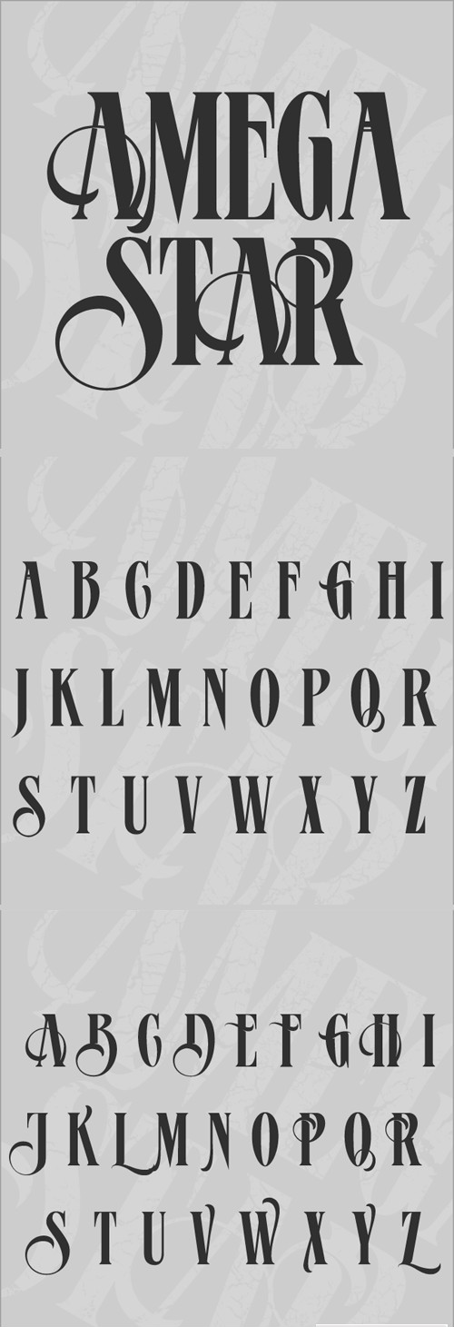 MCF AmegaStar font