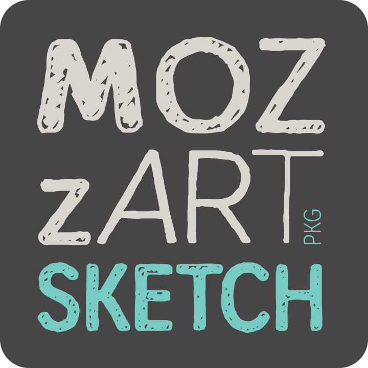 Mozzart Sketch font