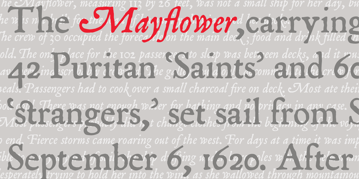 P22Mayflower-Italic font