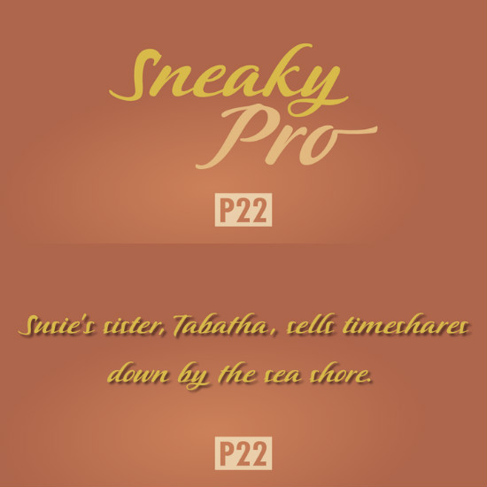 P22Sneaky font
