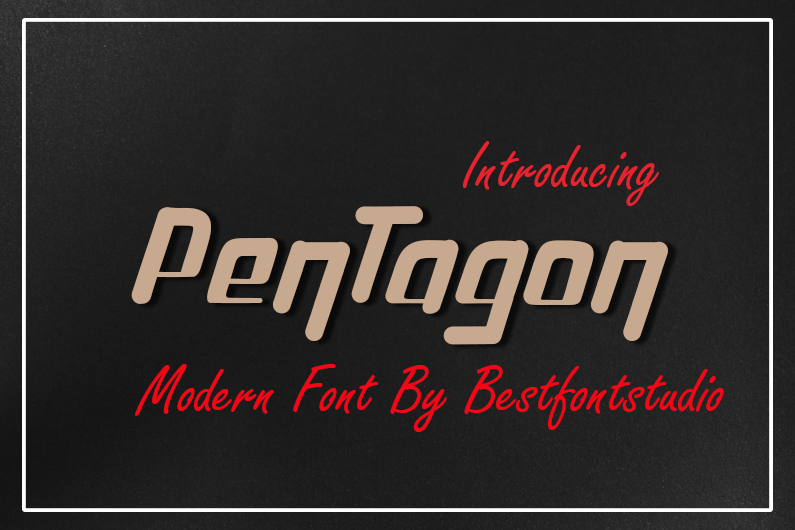 PenTagon font