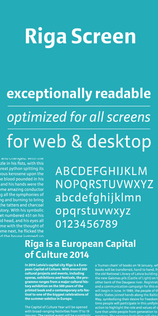 RigaScreen-Bold font