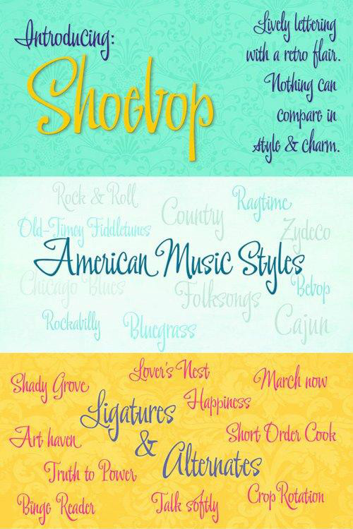 Shoebop font