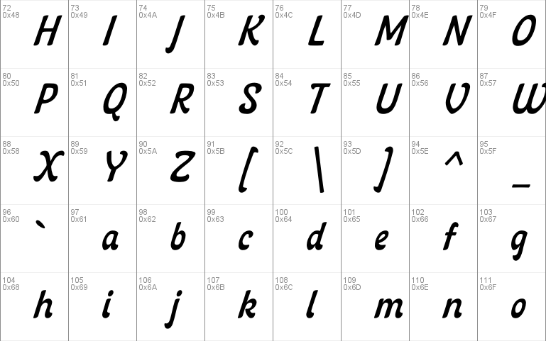 Singular font